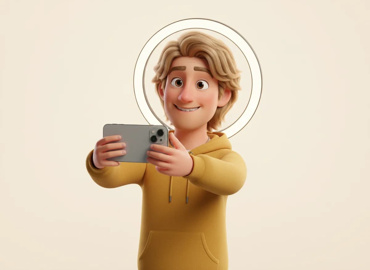 Bobby, a 3D cartoon character in a yellow hoodie, holding up his phone with a message open
