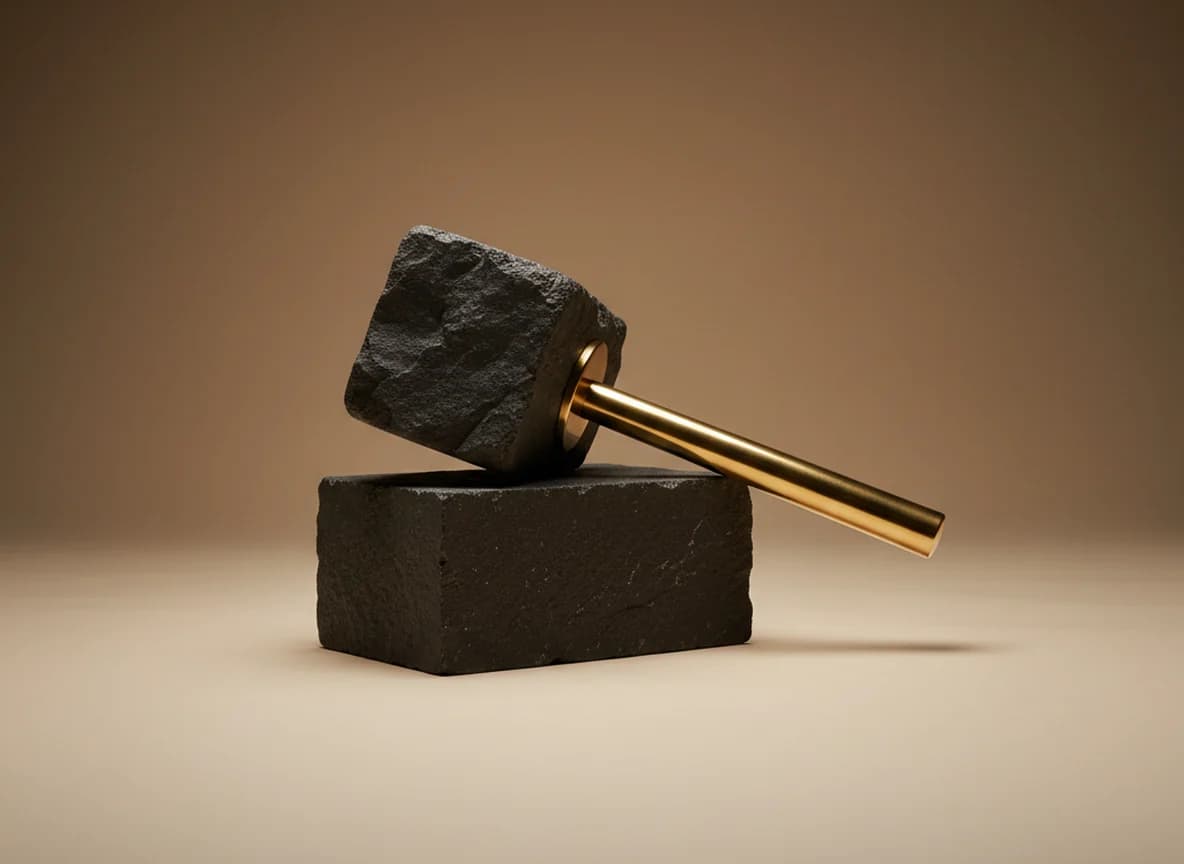 Legal / Law Firms: the platform at work, as a studio still life in brass and stone
