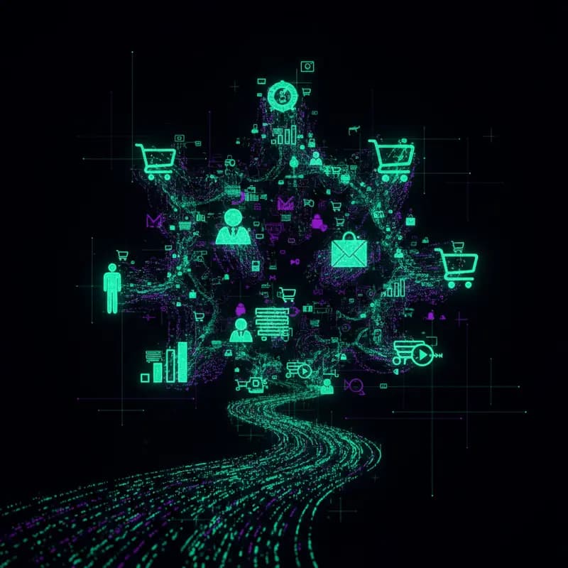 Revenue intelligence dashboard showing real-time buyer intent signals and behavioral data