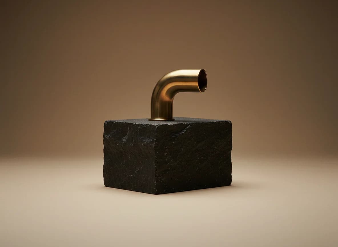 HVAC: the platform at work, as a studio still life in brass and stone