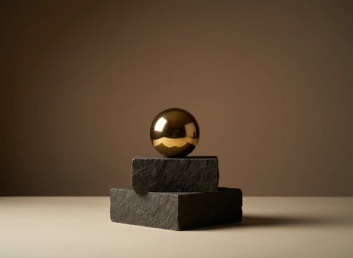 Moving Companies: the problem, as a studio still life in brass and stone