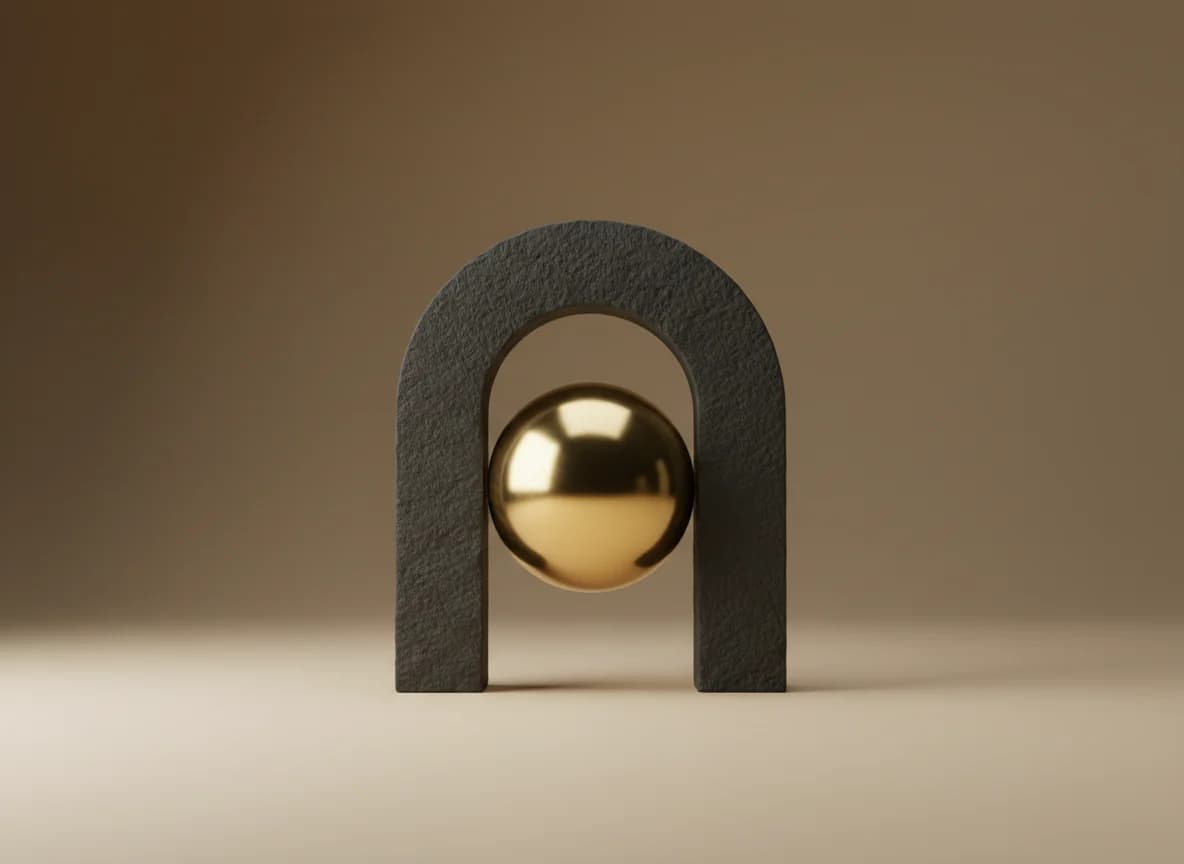 Recruiting: the platform at work, as a studio still life in brass and stone