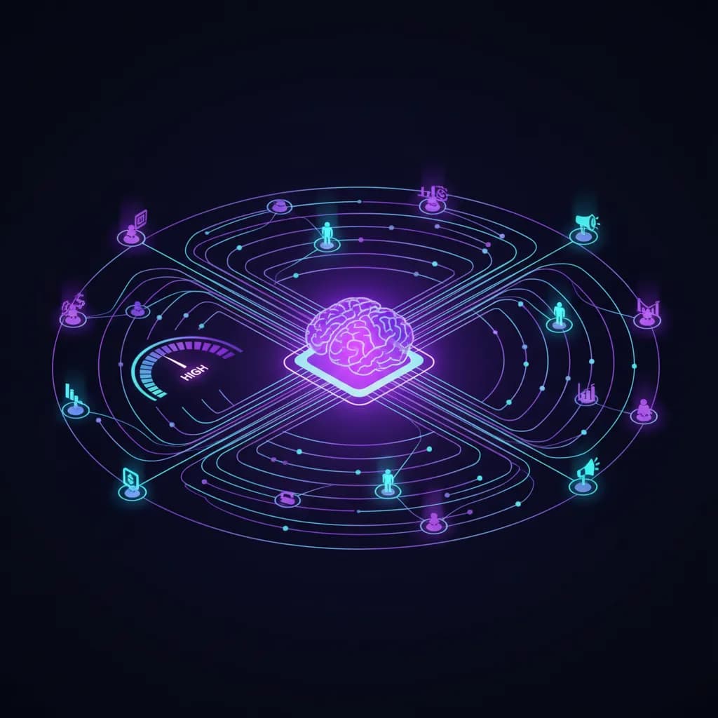 AI outbound prospecting workflow and connection diagram for B2B sales